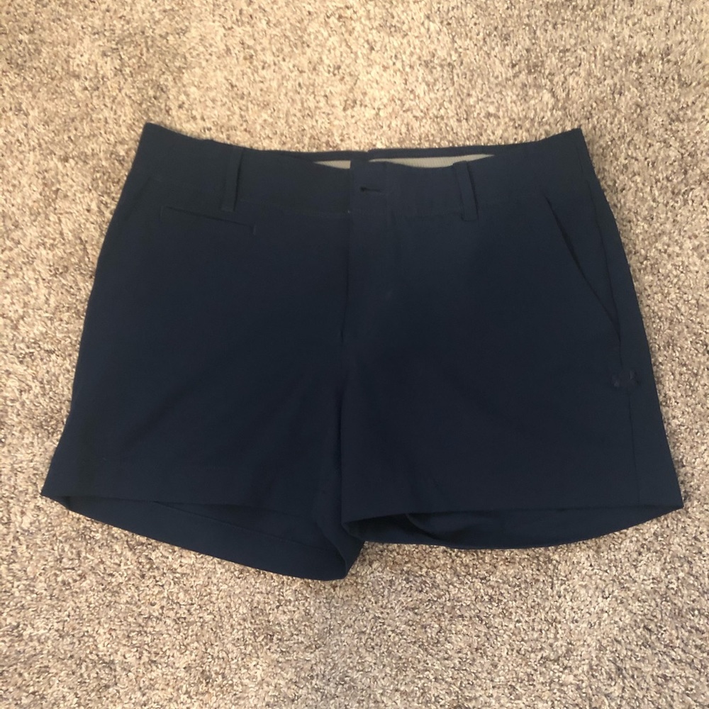 Under amour blue golf shorts